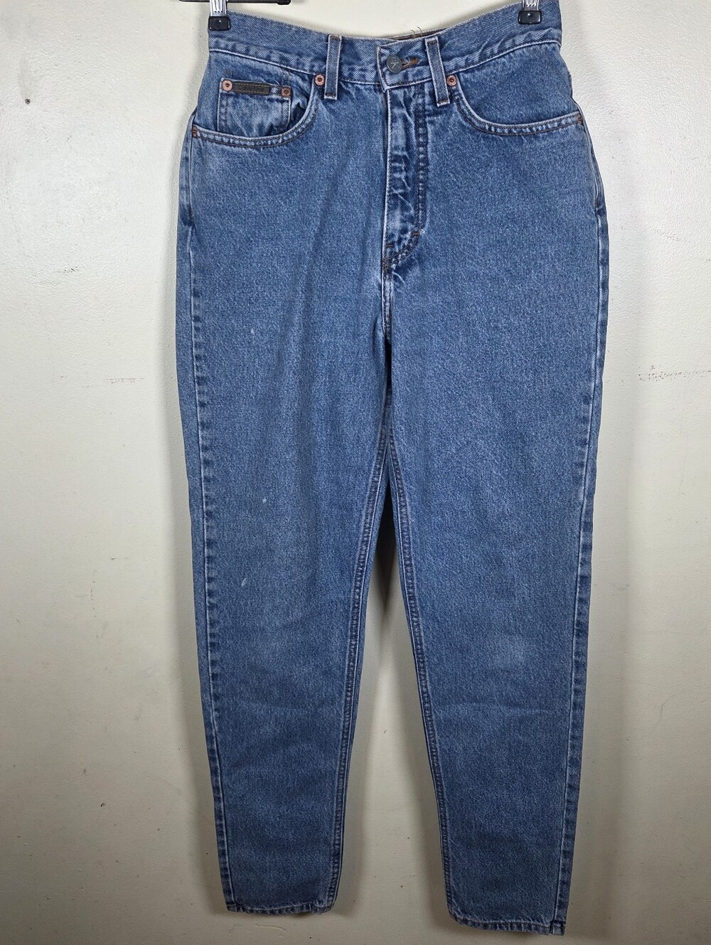 Vintage Calvin Klein Jeans Womens 8 Blue High Rise Mom Denim USA MADE 90s 26x31